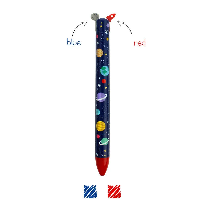 Back to School | Legami Two Colour Ballpoint Pen - Space by Weirs of Baggot St