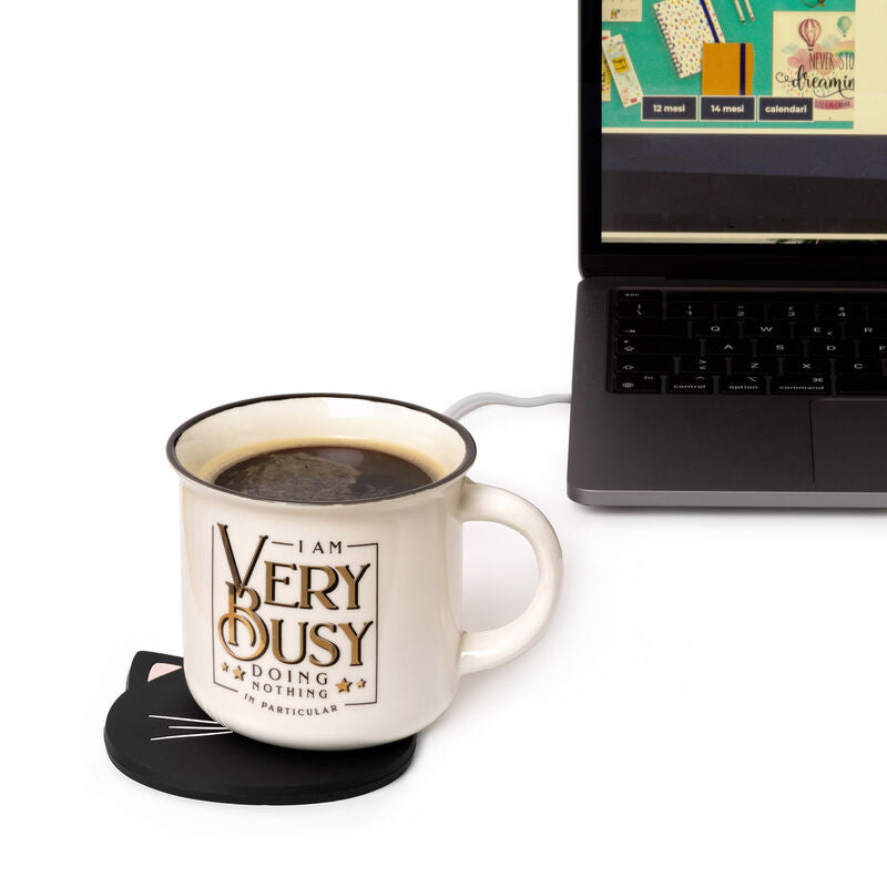 Tech | Legami USB Mug Warmer - Kitty by Weirs of Baggot St