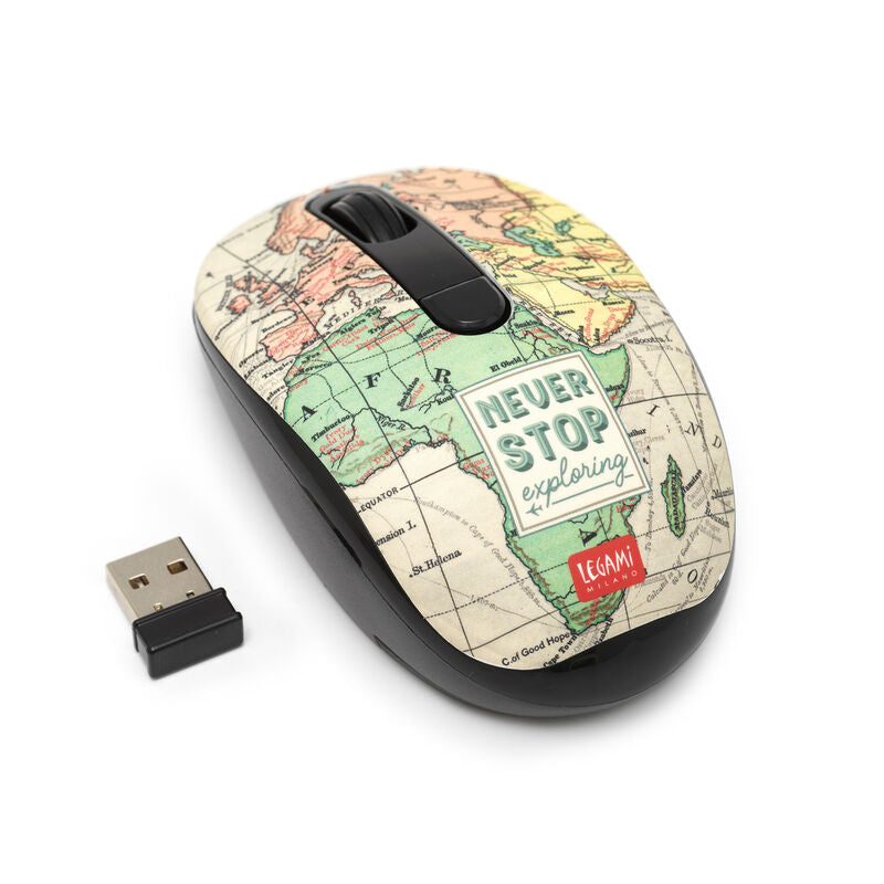 Tech | Legami Wireless Mouse USB receiver Travel by Weirs of Baggot St