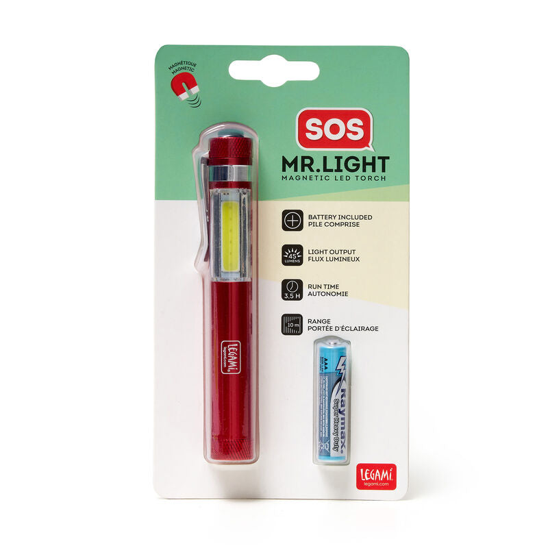 Fab Gifts | Legami SOS Mr. Light Magnetic LED Torch by Weirs of Baggot Street