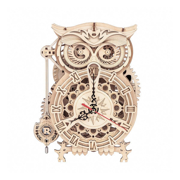 Robotime Owl Clock | Gifts for Him by Weirs of Baggot St