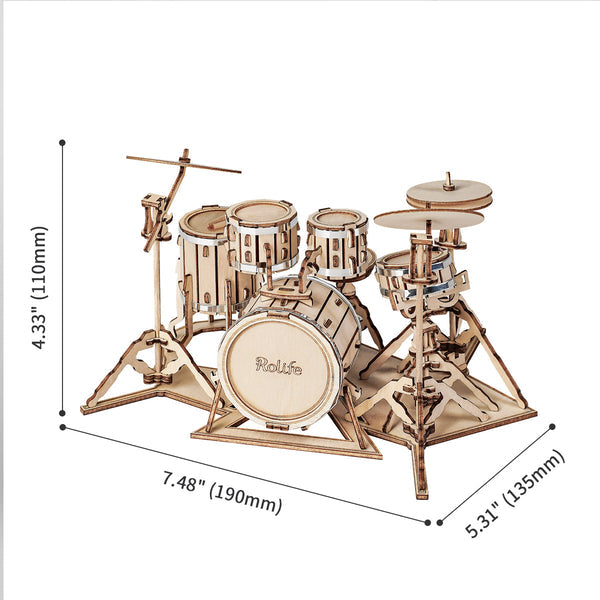 Robotime Drum Kit | Gifts for Him by Weirs of Baggot St