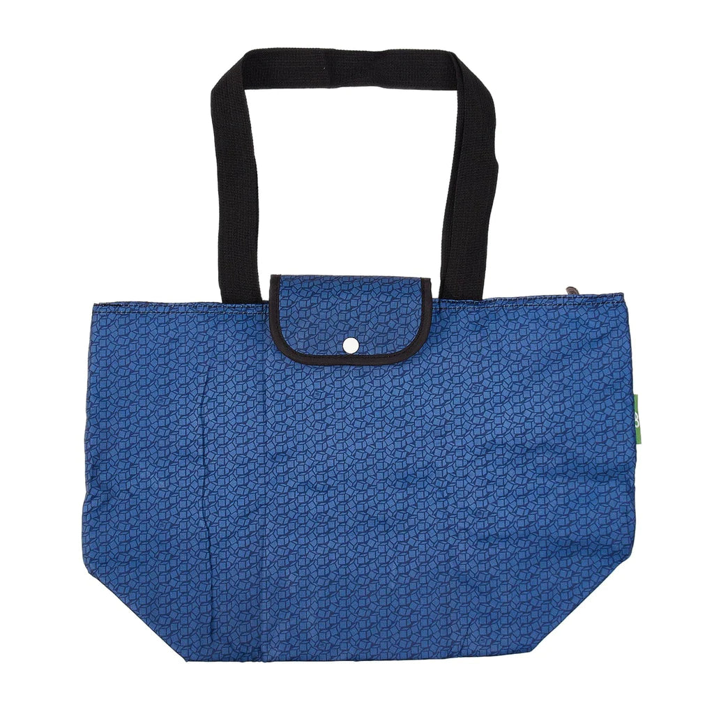 Sustainable Living | Eco Chic Black Disrupted Cubes Insulated Shopping Bag by Weirs of Baggot Street