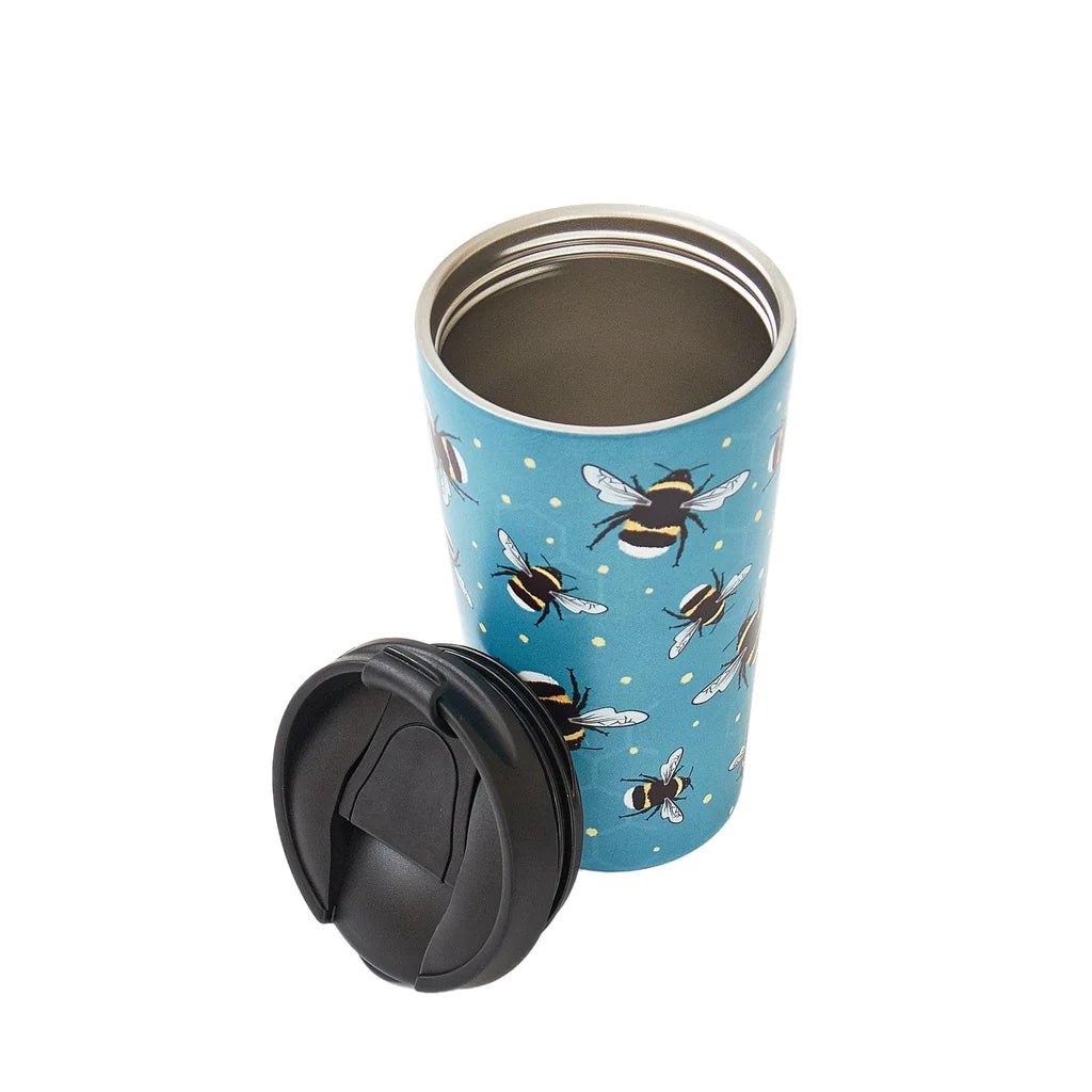 Sustainable Living | Eco Chic Blue Bumble Bee Thermal Coffee Cup by Weirs of Baggot Street