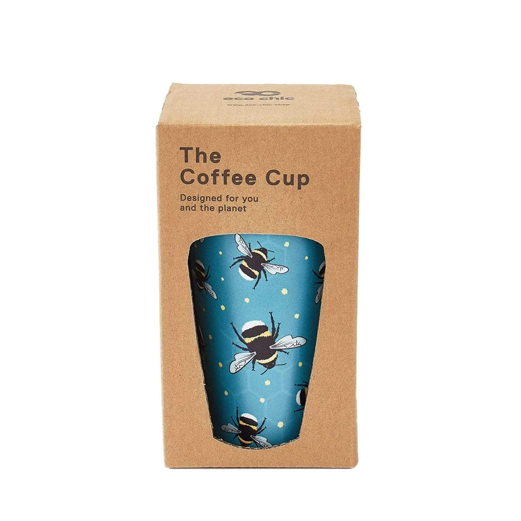 Sustainable Living | Eco Chic Blue Bumble Bee Thermal Coffee Cup by Weirs of Baggot Street