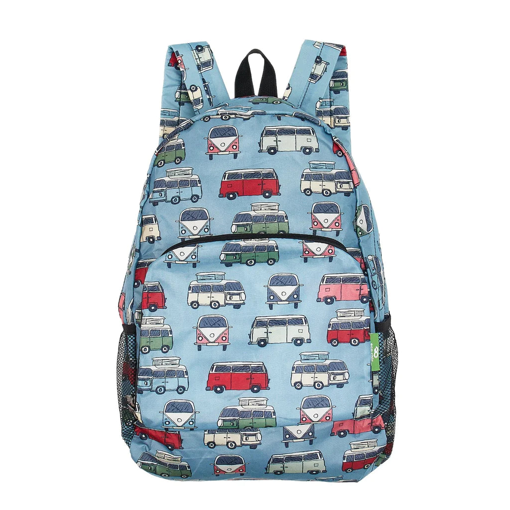 Sustainable Living | Eco Chic Blue Campervan Backpack by Weirs of Baggot Street