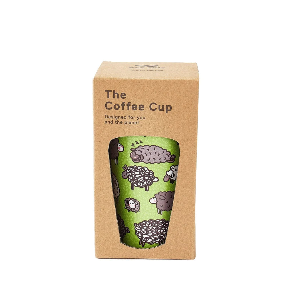 Sustainable Living | Eco Chic Green Cute Sheep Thermal Coffee Cup by Weirs of Baggot Street