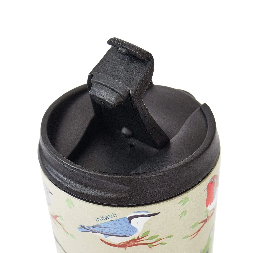 Sustainable Living | Eco Chic Green Wild Birds Thermal Coffee Cup by Weirs of Baggot Street