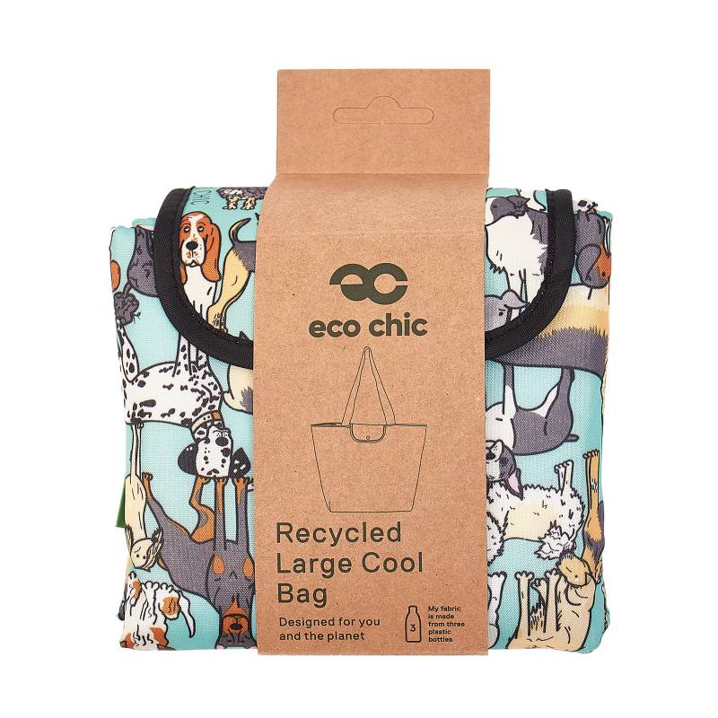 Sustainable Living | Eco Chic Teal Dogs Insulated Shopping Bag by Weirs of Baggot Street