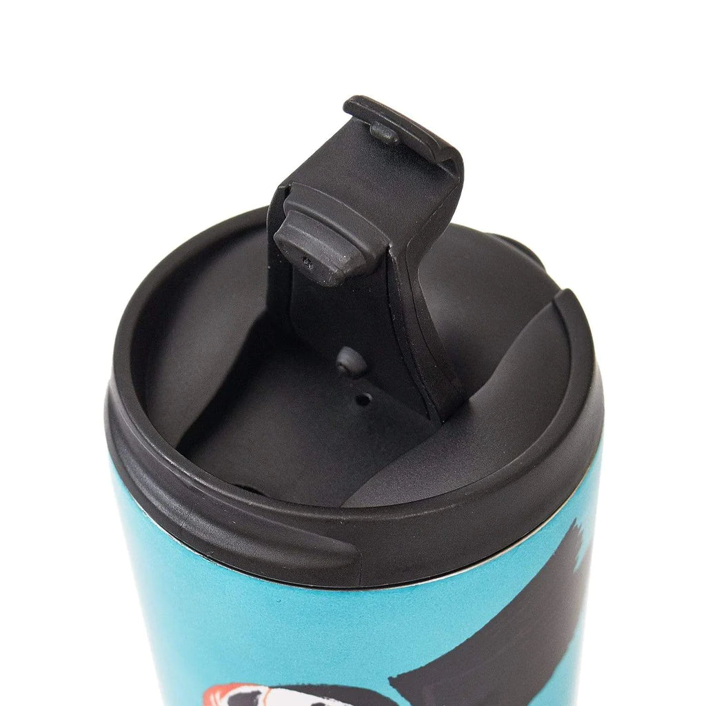 Sustainable Living | Eco Chic Teal Puffin Thermal Coffee Cup by Weirs of Baggot Street