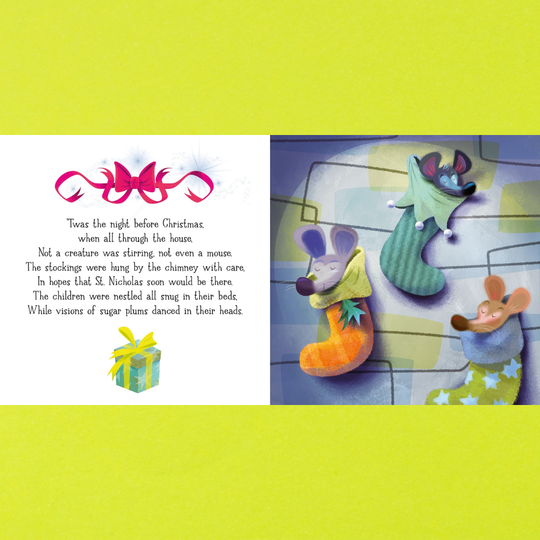 Usborne Little Board Books_ Twas the Night Before Christmas - Little Bookworms by Weirs of Baggot Street
