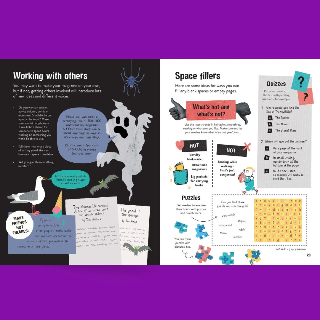 Usborne Write and Design Your Own Magazines - Little Bookworms by Weirs of Baggot Street