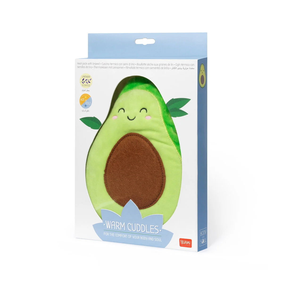 Fab Gifts | Legami Warm Cuddles Heat Pack Avocado by Weirs of Baggot Street