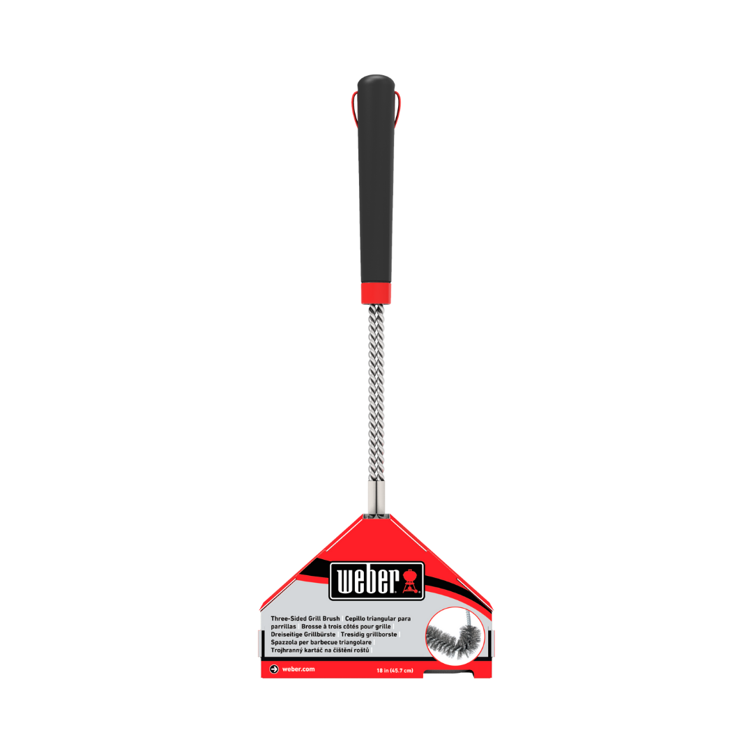 BBQ Collection | Weber Three-Sided Grill Brush 46cm Weirs of Baggot St