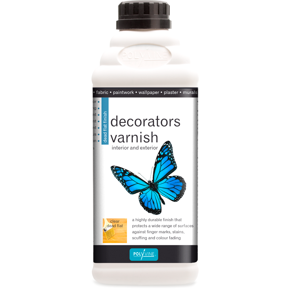 Polyvine Decorators Varnish - Clear dead flat 1L