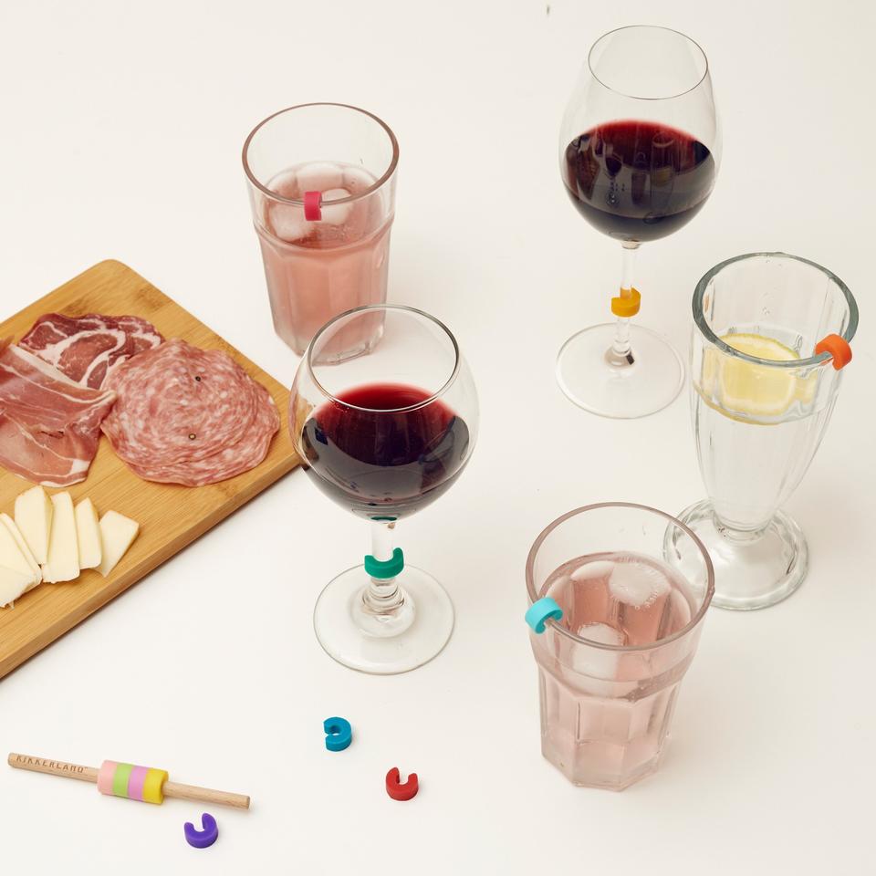 Fab Gifts | Kikkerland - Rainbow Drink Markers by Weirs of Baggot St