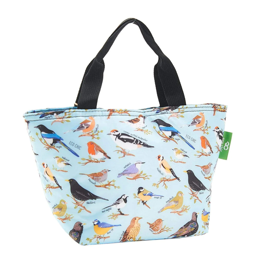 Sustainable Living | Eco Chic Blue Wild Birds Lunch Bag by Weirs of Baggot Street