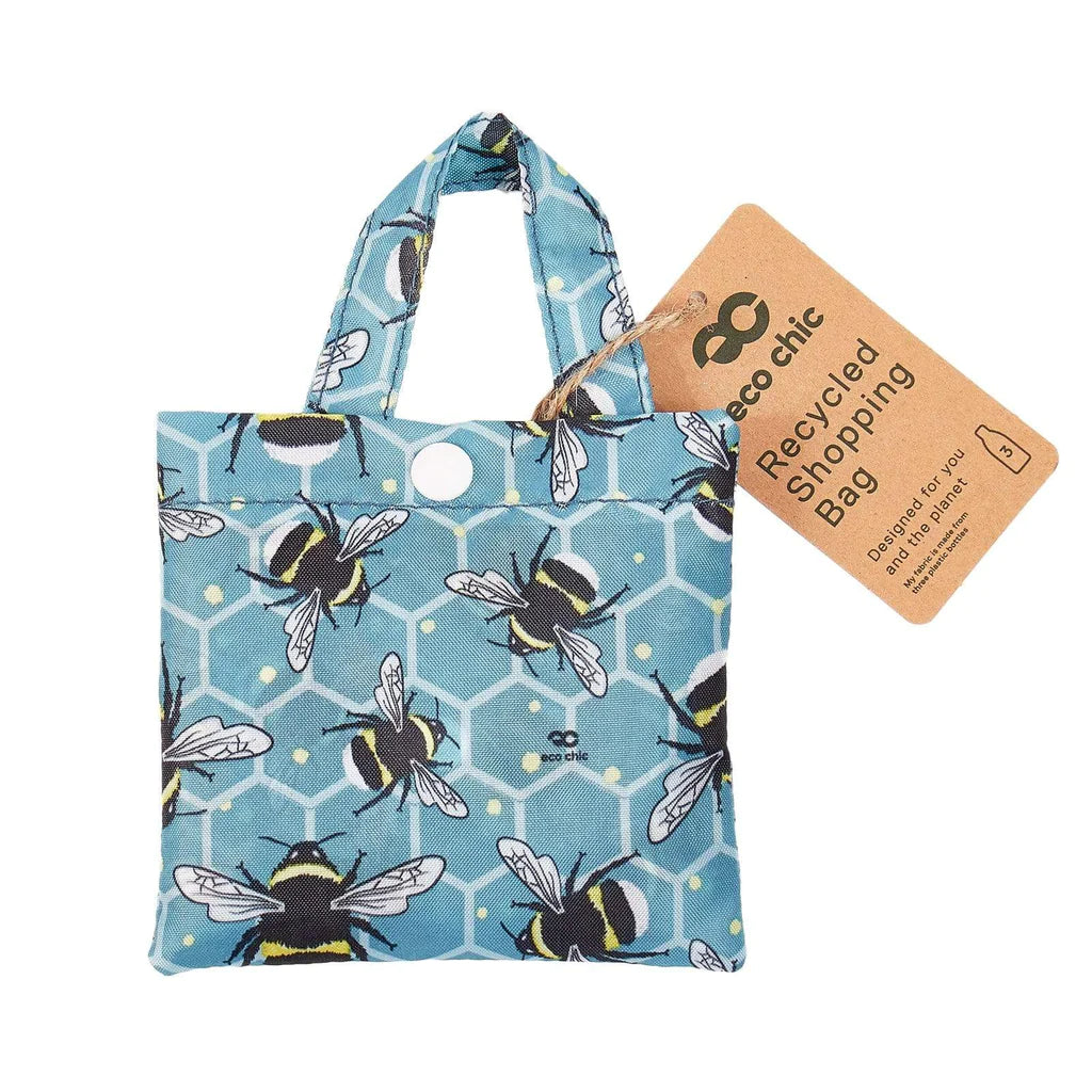 Sustainable Living | Eco Chic Blue Bumble Bee Shopper by Weirs of Baggot Street