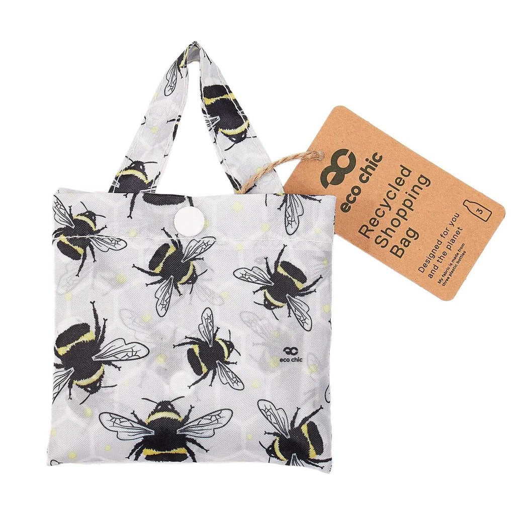 Sustainable Living | Eco Chic Grey Bumble Bee Shopper by Weirs of Baggot Street