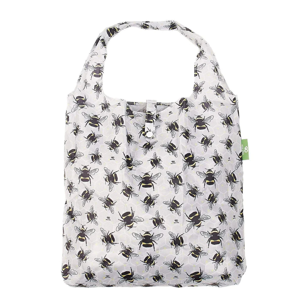 Sustainable Living | Eco Chic Grey Bumble Bee Shopper by Weirs of Baggot Street