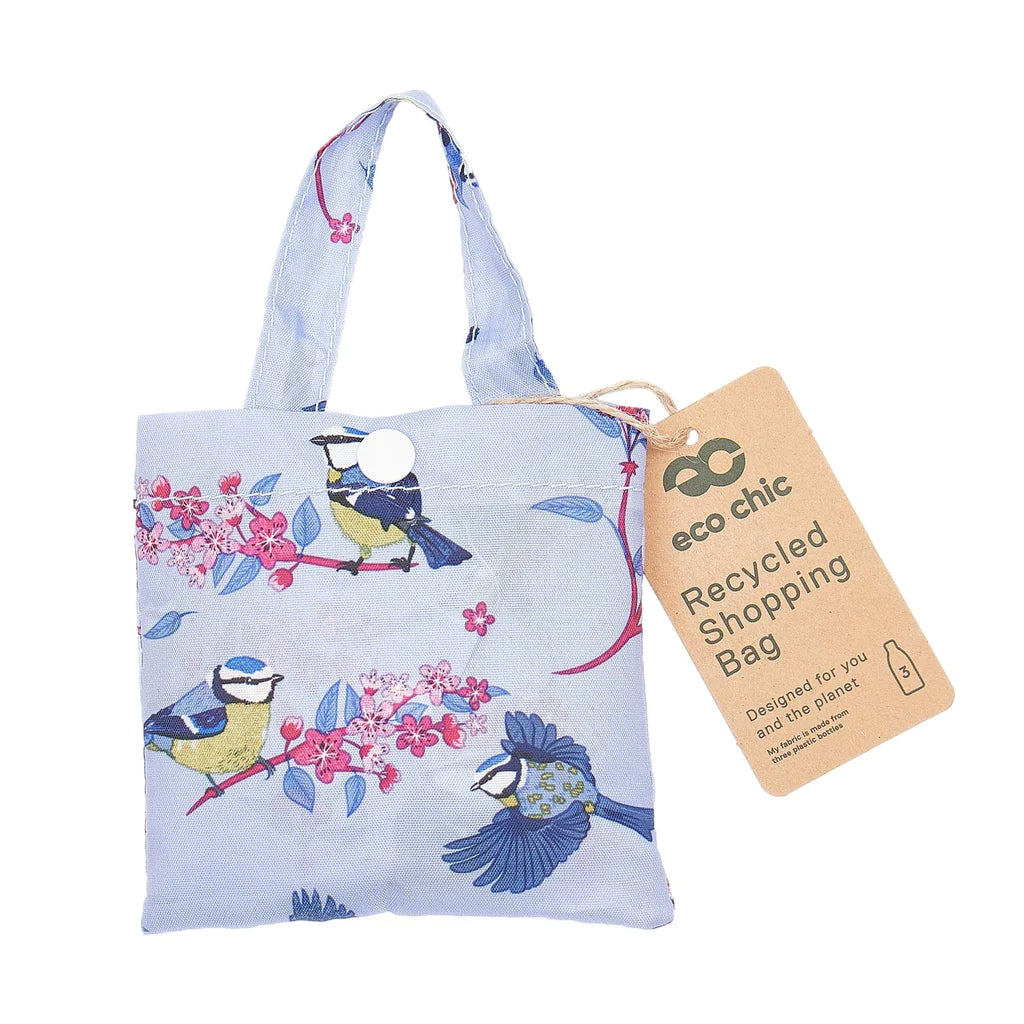 Sustainable Living | Eco Chic Lilac Blue Tits Shopper by Weirs of Baggot Street