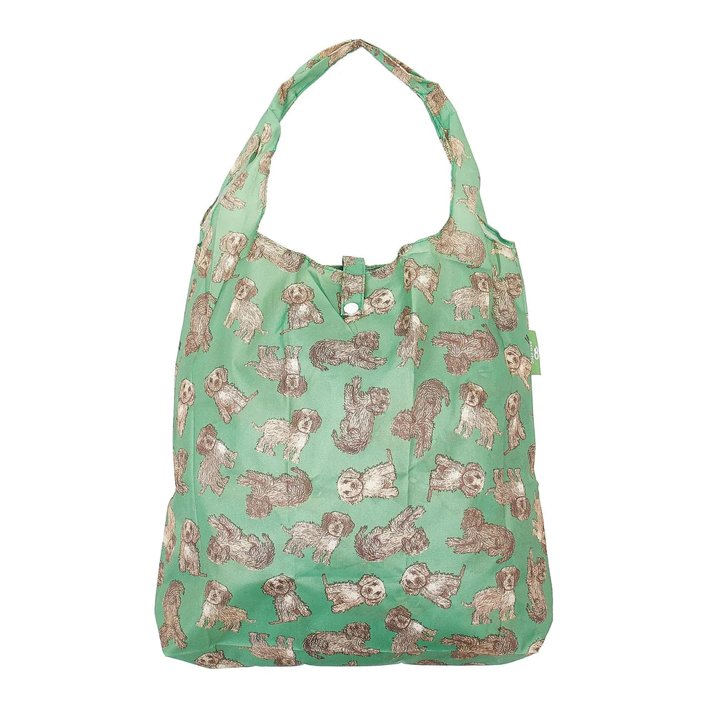 Sustainable Living | Eco Chic Green Cockerpoo Shopper by Weirs of Baggot Street