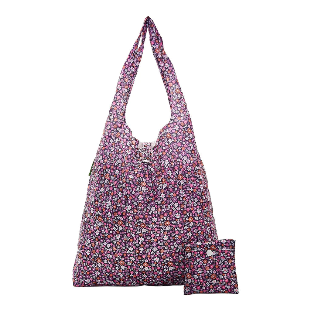 Sustainable Living | Eco Chic Purple Ditsy Shopper by Weirs of Baggot Street