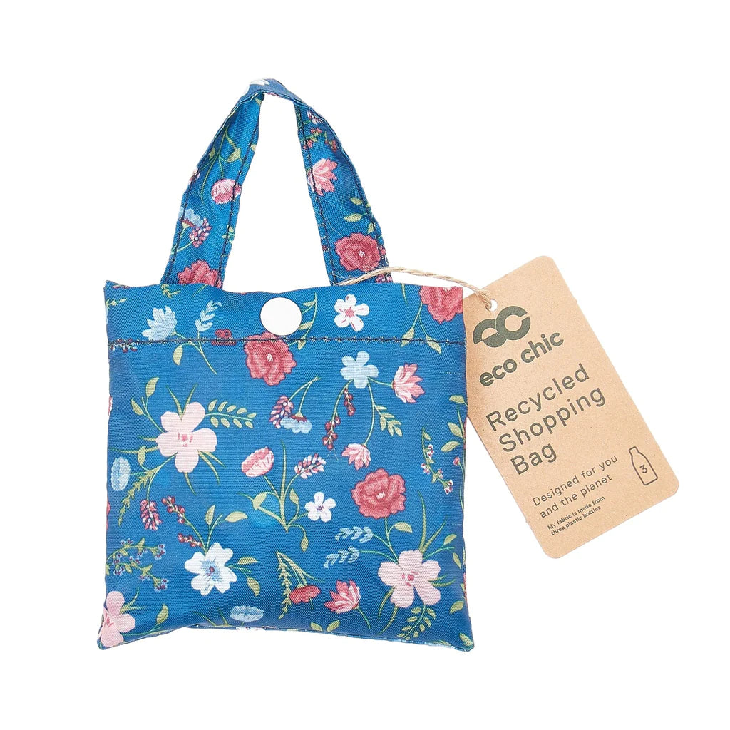 Sustainable Living | Eco Chic Navy Floral Shopper by Weirs of Baggot Street