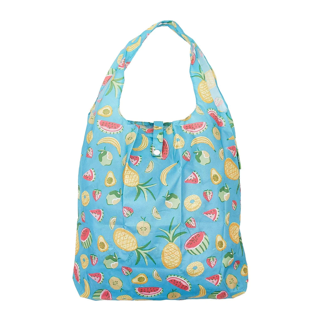 Sustainable Living | Eco Chic Blue Mixed Fruits Shopper by Weirs of Baggot Street