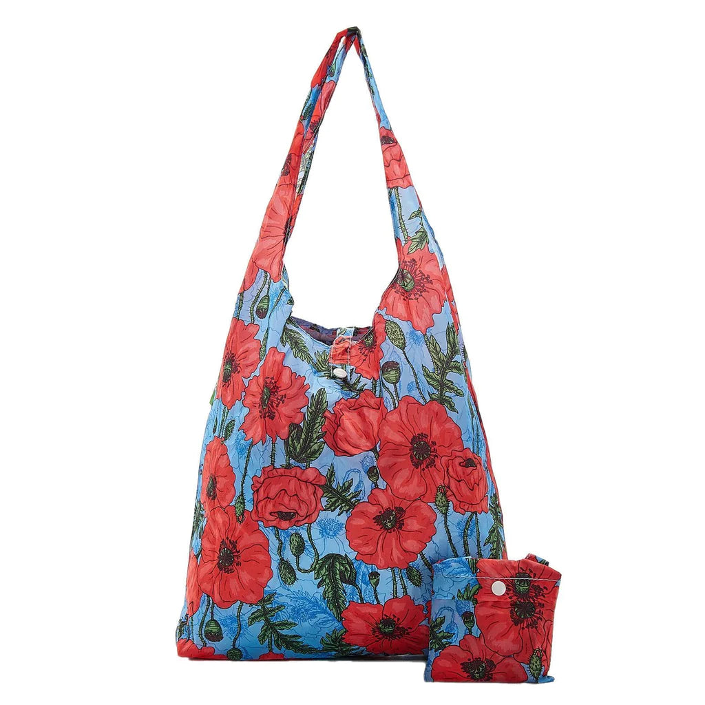 Sustainable Living | Eco Chic Blue Poppies Shopper by Weirs of Baggot Street