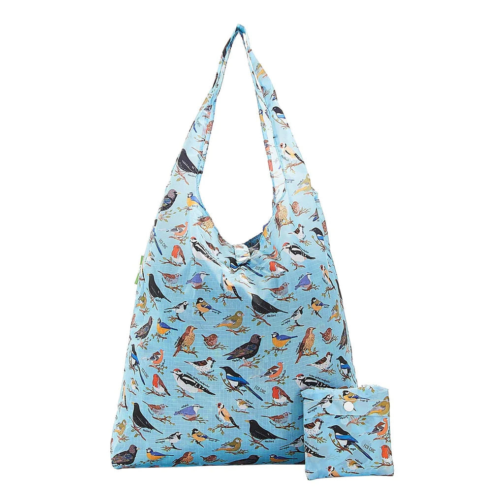 Sustainable Living | Eco Chic Blue Wild Birds Shopper by Weirs of Baggot Street