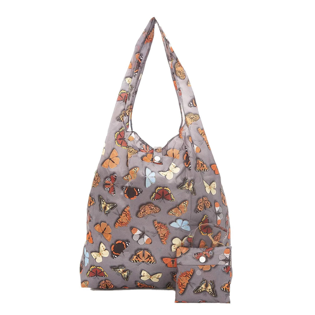 Sustainable Living | Eco Chic Grey Wild Butterflies Shopper by Weirs of Baggot Street